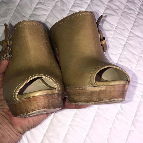 Prada Milano tan mule heels size 38 - US 8 - Picture 6 of 8